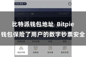 比特派钱包地址  Bitpie钱包保险了用户的数字钞票安全