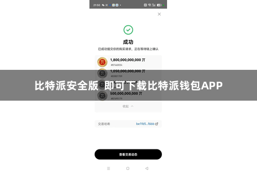 比特派安全版  即可下载比特派钱包APP